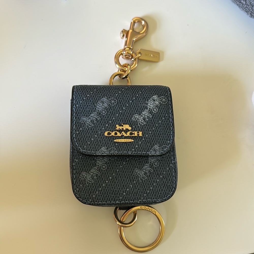 Mini Coach Coin purse Keychain bag